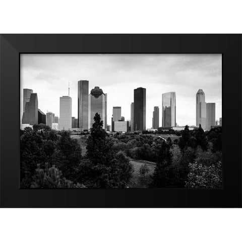 Houston-Texas Skyline II Black Modern Wood Framed Art Print by Highsmith, Carol