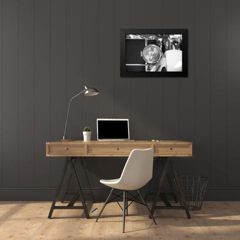 Classic Closeup Black Modern Wood Framed Art Print by Vintage Photo Archive