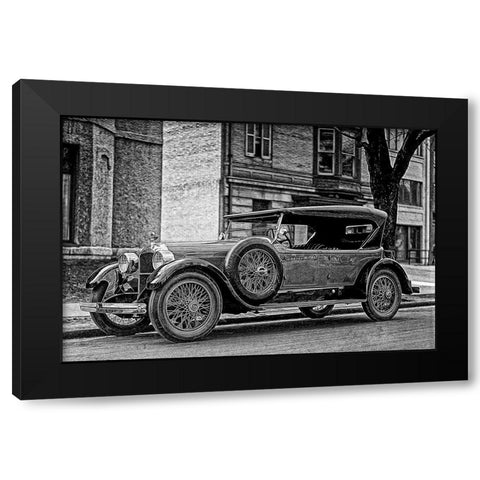 Elegant Classic Car Black Modern Wood Framed Art Print by Vintage Photo Archive