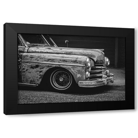 Still Running Black Modern Wood Framed Art Print by Vintage Photo Archive