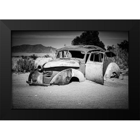 That Sinking Feeling Black Modern Wood Framed Art Print by Vintage Photo Archive