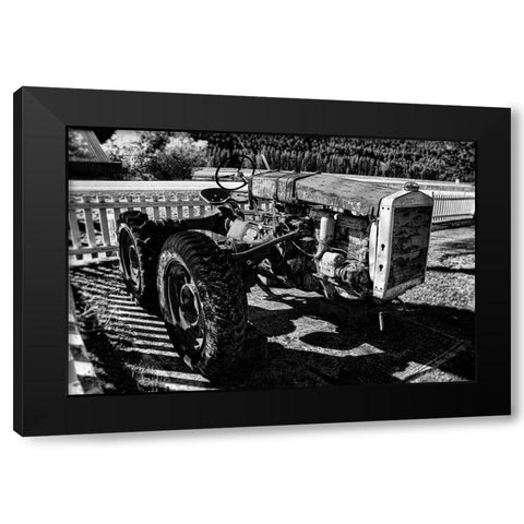 Vintage Massey Black Modern Wood Framed Art Print with Double Matting by Vintage Photo Archive
