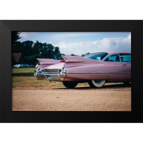 Whale of a Tail Black Modern Wood Framed Art Print by Vintage Photo Archive