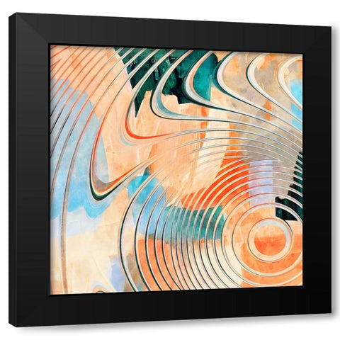Amplified Frequencies Black Modern Wood Framed Art Print with Double Matting by Alpenglow Workshop