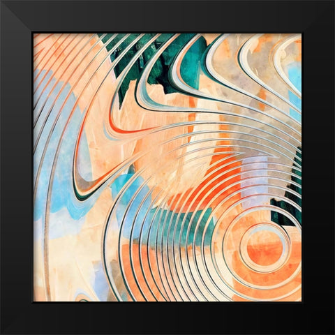 Amplified Frequencies Black Modern Wood Framed Art Print by Alpenglow Workshop
