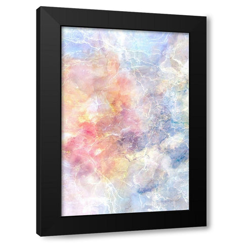 Crystalline Rainbow Black Modern Wood Framed Art Print by Alpenglow Workshop