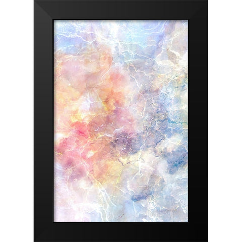 Crystalline Rainbow Black Modern Wood Framed Art Print by Alpenglow Workshop