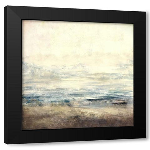 Distant Mountain Black Modern Wood Framed Art Print by Alpenglow Workshop