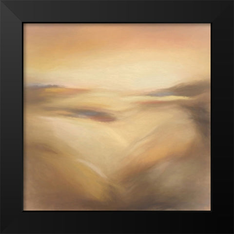 Ocean of Sand Black Modern Wood Framed Art Print by Alpenglow Workshop
