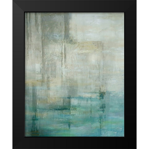 Out and In Black Modern Wood Framed Art Print by Alpenglow Workshop