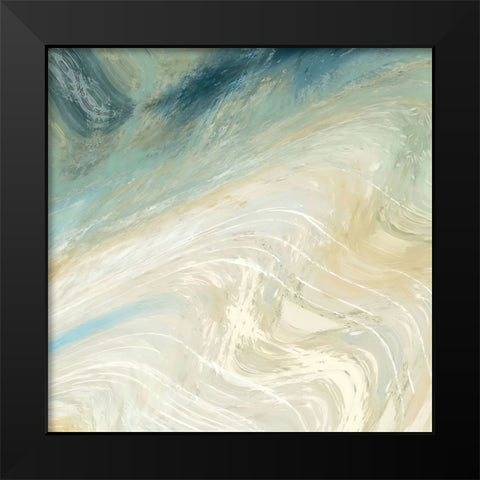 Potential Energy Black Modern Wood Framed Art Print by Alpenglow Workshop