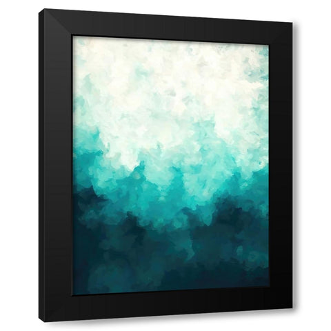 Turquoise Hills Black Modern Wood Framed Art Print with Double Matting by Alpenglow Workshop