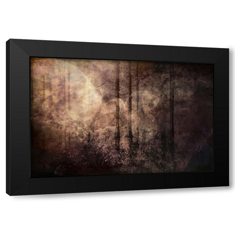 Wood between the Worlds Black Modern Wood Framed Art Print by Alpenglow Workshop