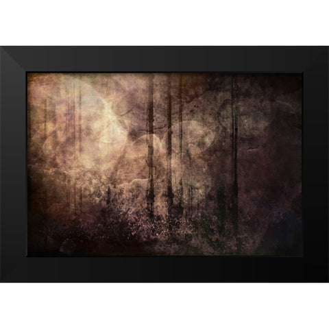 Wood between the Worlds Black Modern Wood Framed Art Print by Alpenglow Workshop