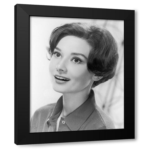 Audrey Hepburn, 1959 Black Modern Wood Framed Art Print with Double Matting by Vintage Hollywood Archive