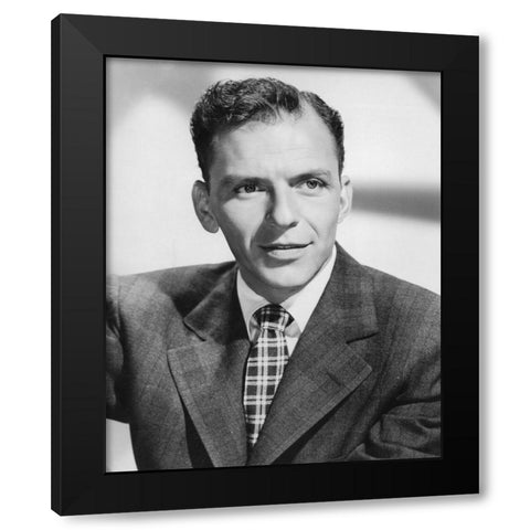 Frank Sinatra, 1942 II Black Modern Wood Framed Art Print with Double Matting by Vintage Hollywood Archive