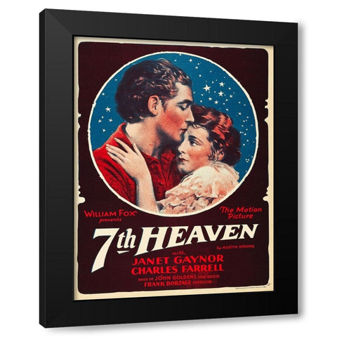7th Heaven-1927 Black Modern Wood Framed Art Print with Double Matting by Vintage Hollywood Archive