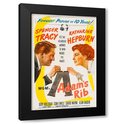 Adams Rib-1949 Black Modern Wood Framed Art Print with Double Matting by Vintage Hollywood Archive