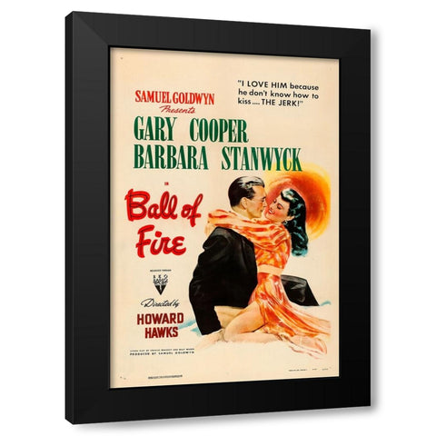 Ball of Fire-1941 Black Modern Wood Framed Art Print by Vintage Hollywood Archive