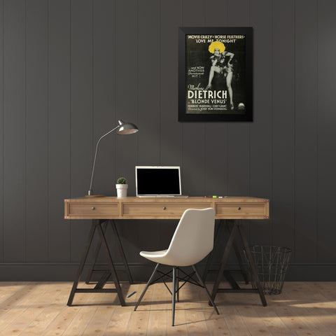 Blonde Venus-1932 Black Modern Wood Framed Art Print by Vintage Hollywood Archive