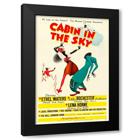 Cabin in the Sky-1943 Black Modern Wood Framed Art Print with Double Matting by Vintage Hollywood Archive