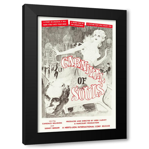 Carnival of Souls-1962 Black Modern Wood Framed Art Print by Vintage Hollywood Archive