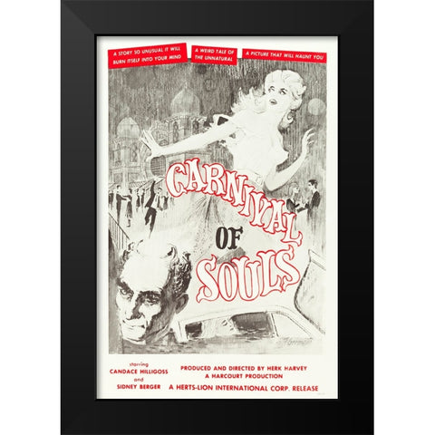 Carnival of Souls-1962 Black Modern Wood Framed Art Print by Vintage Hollywood Archive