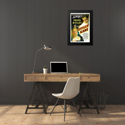 Citizen Kane-1941 Black Modern Wood Framed Art Print by Vintage Hollywood Archive