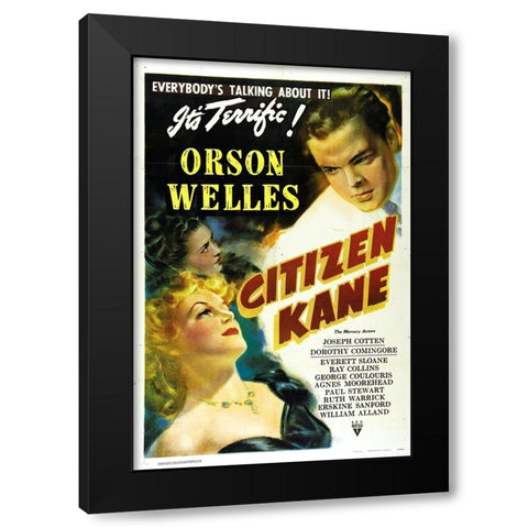Citizen Kane-1941 Black Modern Wood Framed Art Print with Double Matting by Vintage Hollywood Archive