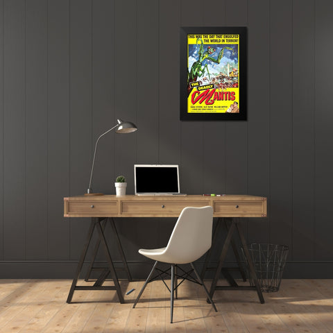 Deadly Mantis-1957 Black Modern Wood Framed Art Print by Vintage Hollywood Archive