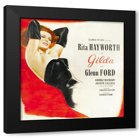 Gilda-1946 Black Modern Wood Framed Art Print with Double Matting by Vintage Hollywood Archive