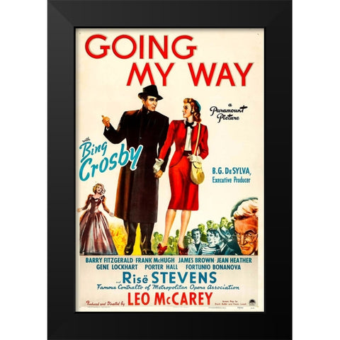 Going my Way-1944 Black Modern Wood Framed Art Print by Vintage Hollywood Archive