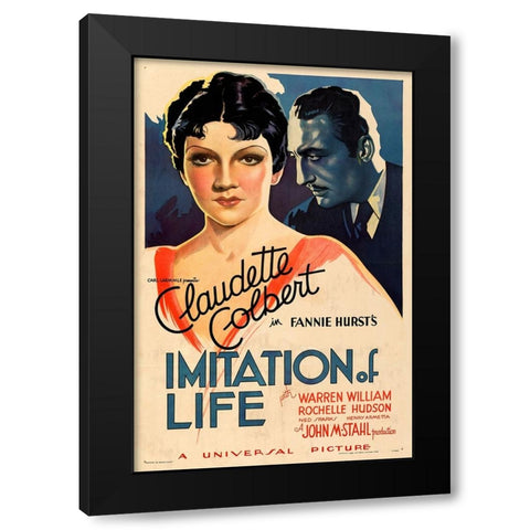 Imitation of Life-1934 Black Modern Wood Framed Art Print with Double Matting by Vintage Hollywood Archive