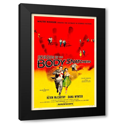 Invasion of the Body Snatchers-1956 Black Modern Wood Framed Art Print by Vintage Hollywood Archive
