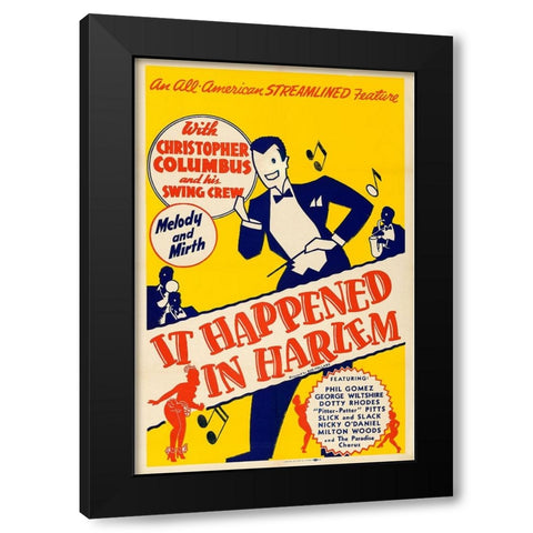 It Happened in Harlem Black Modern Wood Framed Art Print with Double Matting by Vintage Hollywood Archive