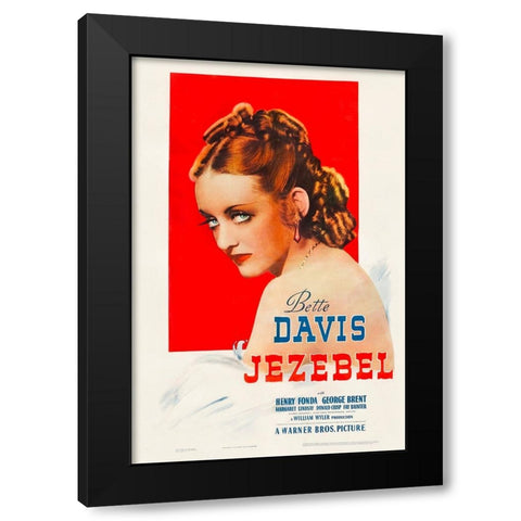 Jezebel-1938 Black Modern Wood Framed Art Print with Double Matting by Vintage Hollywood Archive