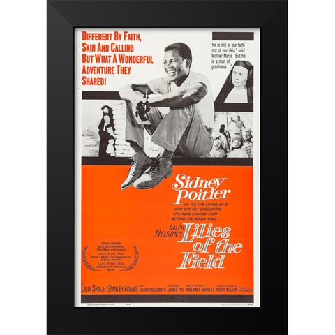 Lilies of the Field-1963 Black Modern Wood Framed Art Print by Vintage Hollywood Archive