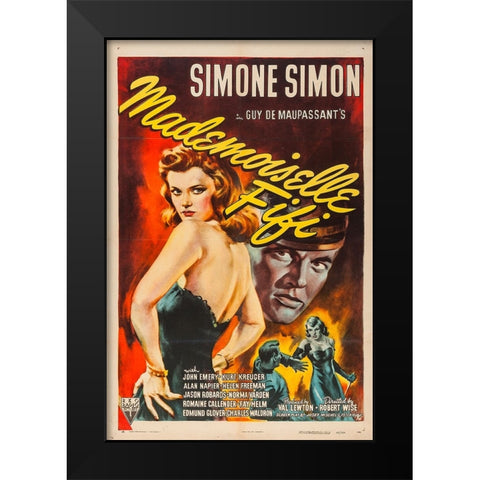 Mademoiselle Fifi-1944 Black Modern Wood Framed Art Print by Vintage Hollywood Archive