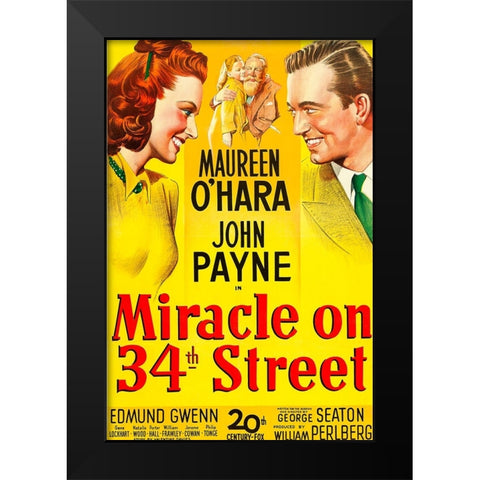 Miracle on 34th Street-1947 Black Modern Wood Framed Art Print by Vintage Hollywood Archive