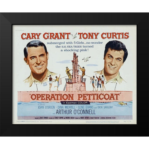 Operation Petticoat Black Modern Wood Framed Art Print by Vintage Hollywood Archive