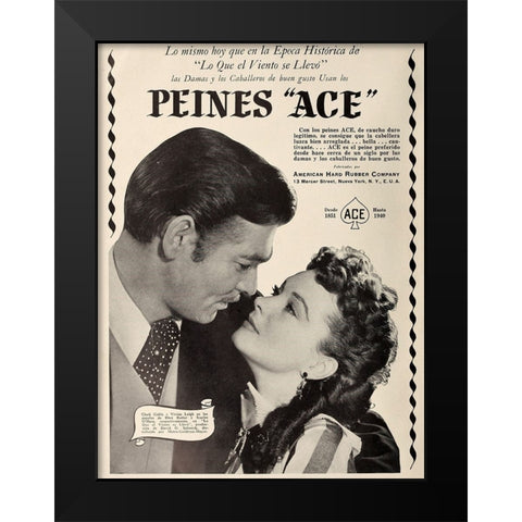 Peines Ace-1941 Black Modern Wood Framed Art Print by Vintage Hollywood Archive