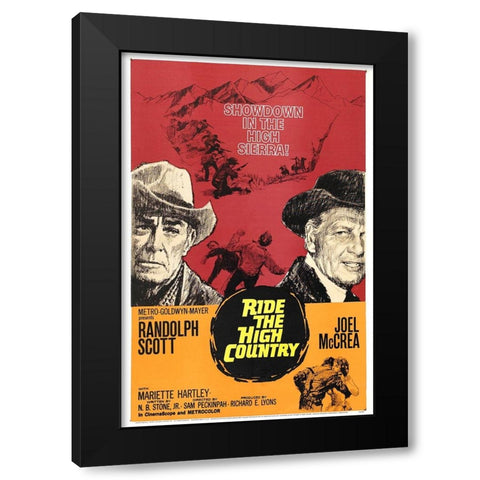 Ride the High Country-1962 Black Modern Wood Framed Art Print by Vintage Hollywood Archive