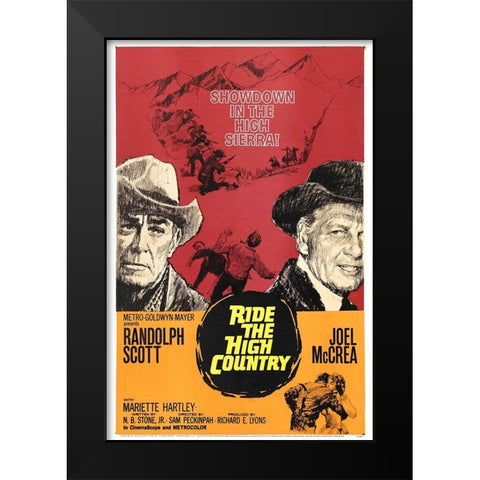 Ride the High Country-1962 Black Modern Wood Framed Art Print by Vintage Hollywood Archive