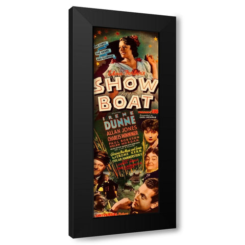 Show Boat-1936 Black Modern Wood Framed Art Print with Double Matting by Vintage Hollywood Archive