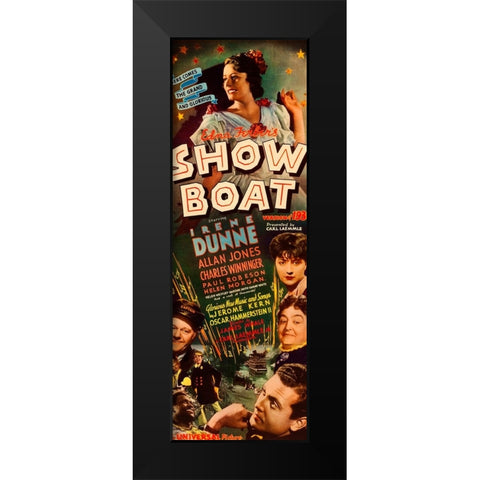 Show Boat-1936 Black Modern Wood Framed Art Print by Vintage Hollywood Archive