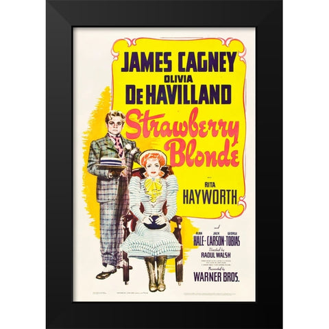 Strawberry Blonde-1941 Black Modern Wood Framed Art Print by Vintage Hollywood Archive