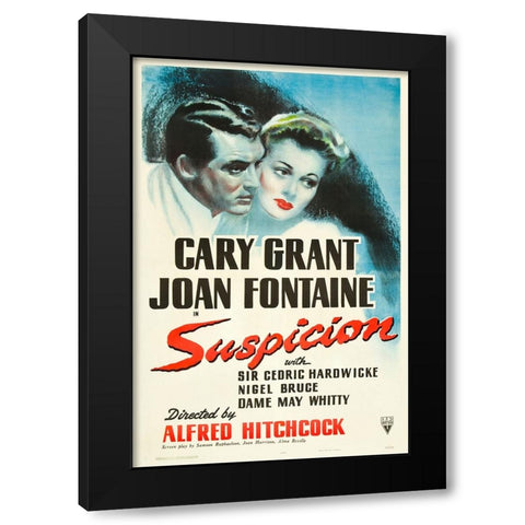 Suspicion-1941 Black Modern Wood Framed Art Print by Vintage Hollywood Archive