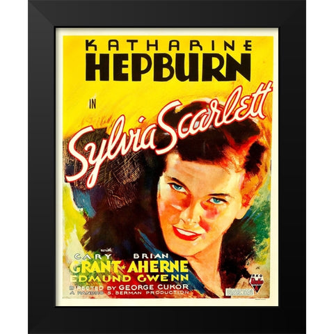 Sylvia Scarlett-1935 Black Modern Wood Framed Art Print by Vintage Hollywood Archive