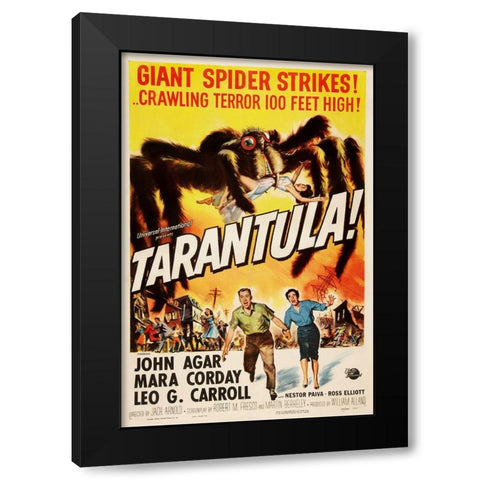 Tarantula-1955 Black Modern Wood Framed Art Print with Double Matting by Vintage Hollywood Archive