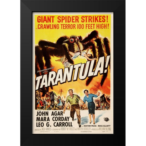 Tarantula-1955 Black Modern Wood Framed Art Print by Vintage Hollywood Archive